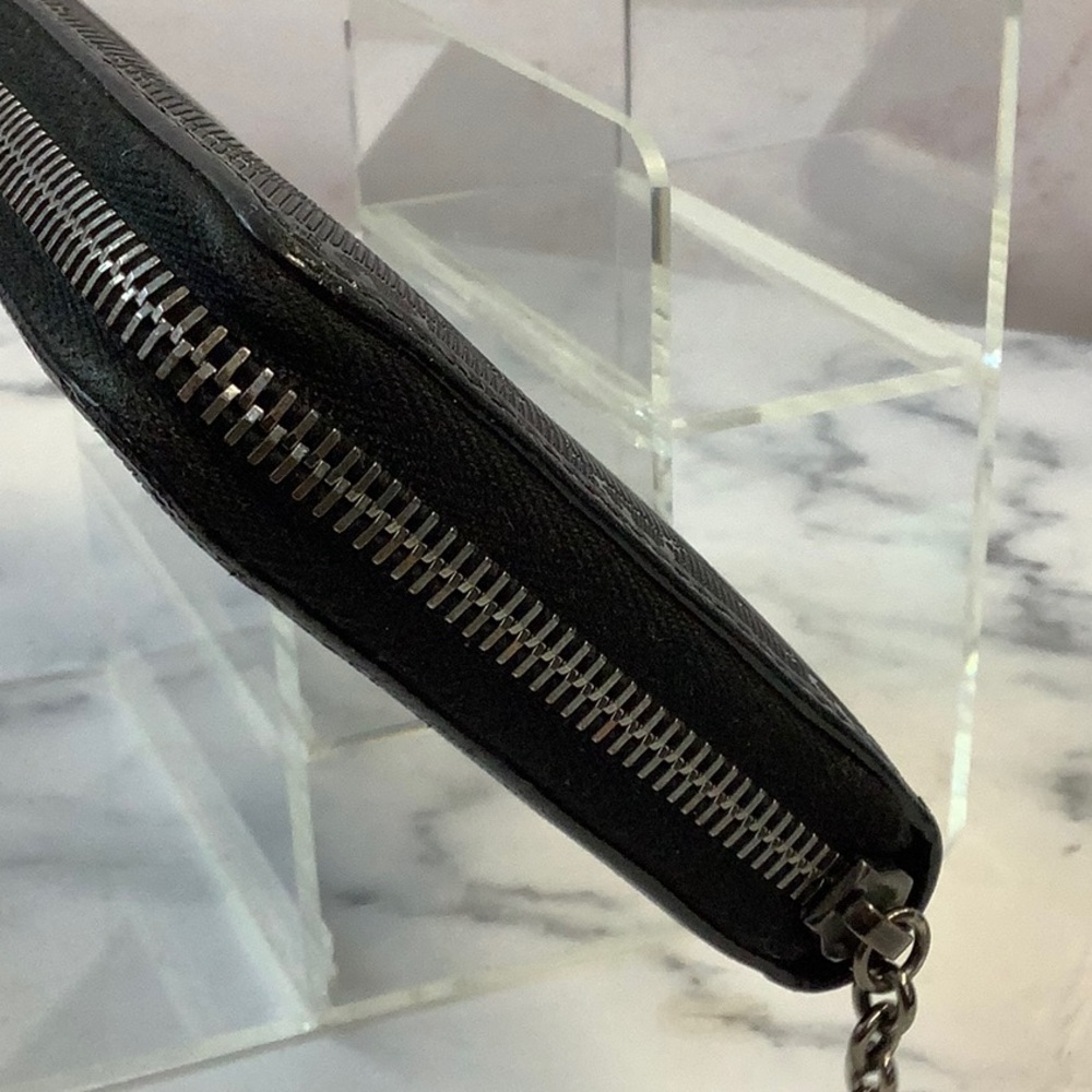 GUC Gucci Black Wallet with Logo Pattern - Picture 9 of 9
